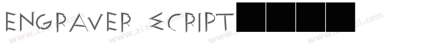 engraver script字体转换